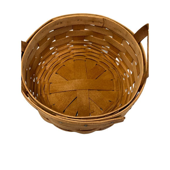 1987 Longaberger Button Basket 7"RD x 3"H - Picture 2 of 3